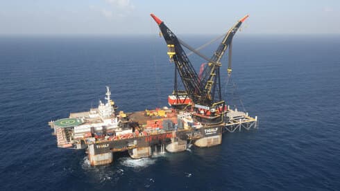 La plataforma de gas Leviatán, frente a las costas de Israel. 
