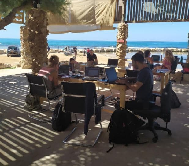 Playa de la casa de huéspedes Juha. 