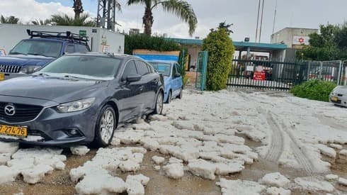 Granizo en Ashkelon. 