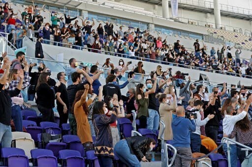 En Israel, la mitad de la población ha recibido como mínimo una primera dosis de la vacuna. (AFP) En Israel, la mitad de la población ha recibido como mínimo una primera dosis de la vacuna.