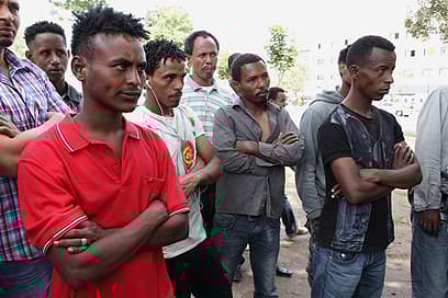 Migrantes africanos en Israel.