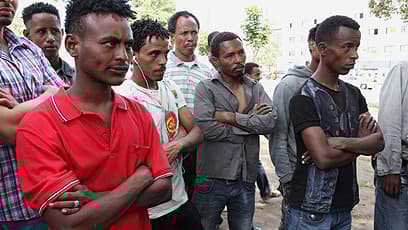 Migrantes africanos en Israel.