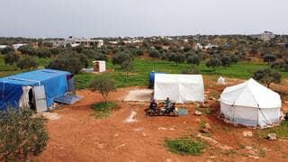 Campamento de al-Khatun en la zona de Idlib, último bastión rebelde en Siria. 