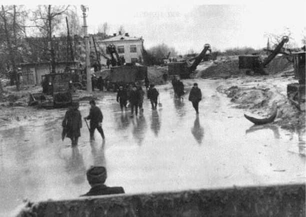 Zona del desastre en Babi Yar. 