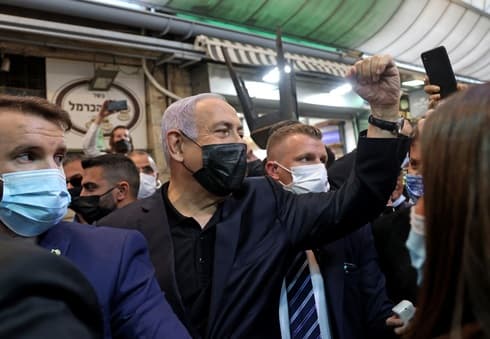 Benjamin Netanyahu, de campaña, seguramente no contará con el voto de los residentes palestinos en Jerusalem Este. 
