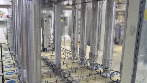 Centrifugadoras de enriquecimiento de uranio en la central nuclear de Natanz.