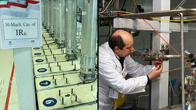 Inspector del OIEA en la instalación de enriquecimiento de uranio de Irán en Natanz. 