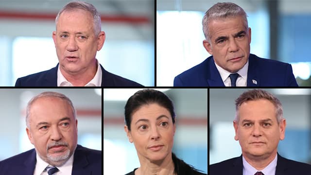 Gantz Lapid Liberman Michaeli Horowitz