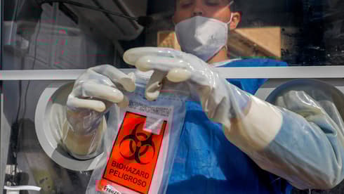Prueba de coronavirus en Jerusalem. 