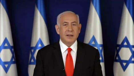 Netanyahu en su apelación a Bennett a través de Facebook. 