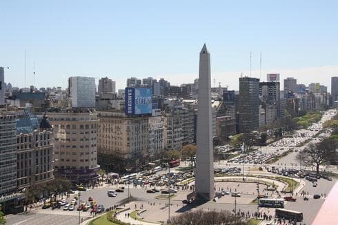 A partir del 17 de mayo Argentina podría sumarse a los "países rojos" del Ministerio de Salud de Israel. (Gobierno de la Ciudad de Buenos Aires) Obelisco Buenos Aires