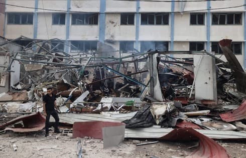 Secuelas de un ataque de las FDI en Gaza el martes. 