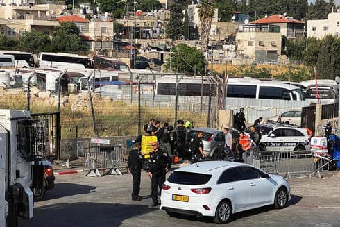 Escena del ataque en Jerusalem Este.