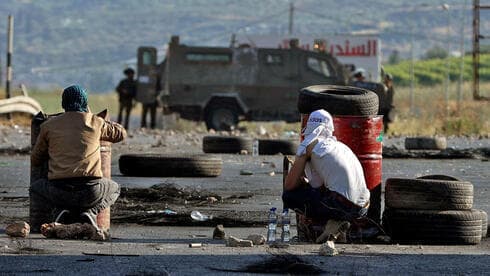 Disturbios de palestinos en Cisjordania. 