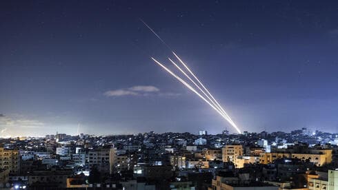 Lanzamiento de cohetes desde Gaza el martes.