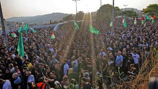 Masivo funeral de Muhammad Mahmid.