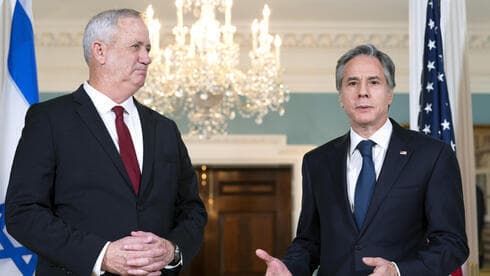 El ministro de Defensa de Israel, Benny Gantz, junto al secretario de Estado de la Casa Blanca, Antony Blinken. (AP) El ministro de Defensa de Israel, Benny Gantz, junto al secretario de Estado de la Casa Blanca, Antony Blinken.