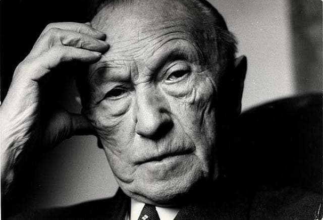 Konrad Adenauer, ex canciller de Alemania. 