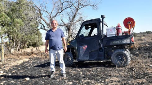 Jefe de la brigada de bomberos del kibutz Kissufim.