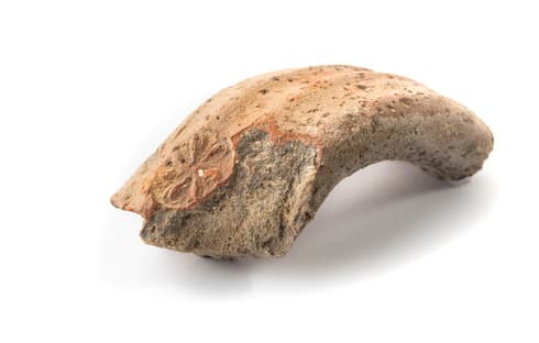 Asa de una vasija con la marca de la "Rosetta". 