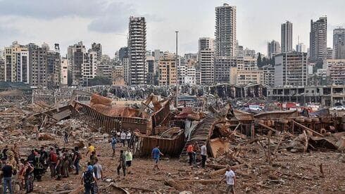 La explosión de agosto de 2020 en el puerto de Beirut. 