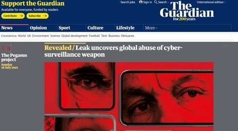 La investigación sobre el presunto espionaje a periodistas y activistas en The Guardian. (The Guardian) La investigación sobre el presunto espionaje a periodistas y activistas en The Guardian.