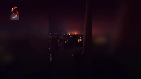 Presunto ataque israelí en Siria durante la noche. 