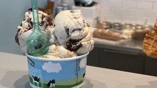 Venta de helados de Ben & Jerry's en Jerusalem.