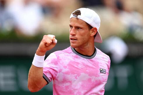 Diego Schwartzman, tenista judío que buscará una medalla para Argentina. (Getty Images) Schwartzman