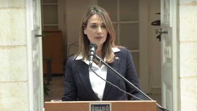 Ministra de Educación, Yifat Shasha-Bitton. 