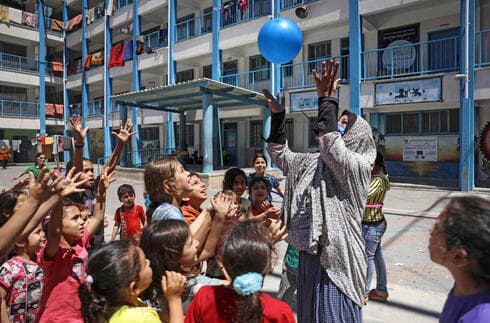 Escuela operada por la UNRWA en la Franja de Gaza.