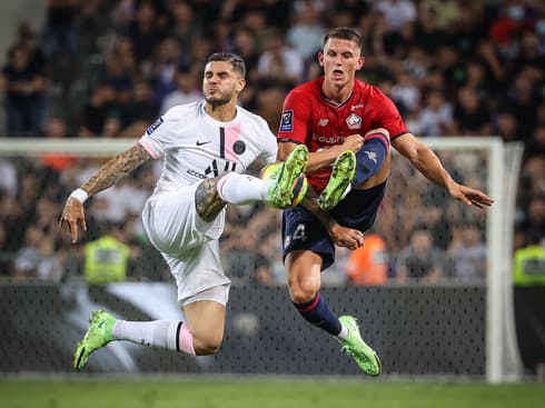 El argentino Mauro Icardi, titular del PSG en la Supercopa de Francia disputada en Tel Aviv. 
