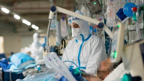 Sala de coronavirus en el Centro Médico Sheba, el hospital más grande de Israel. 