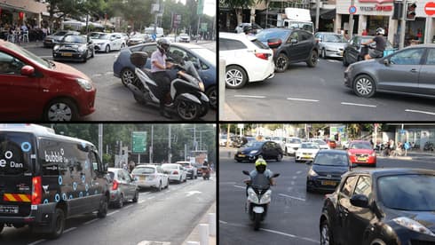 Tráfico en Israel. 