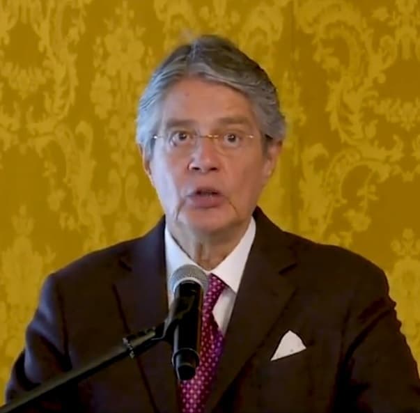 Guillermo Lasso, presidente de Ecuador. 