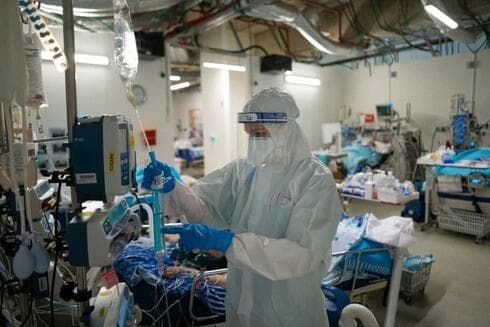 Sala de coronavirus del Centro Médico Sheba. 