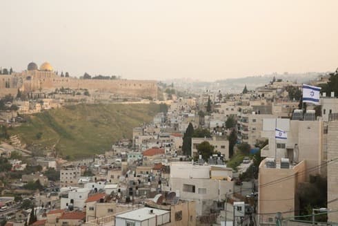 Casas de colonos israelíes en Silwan.  