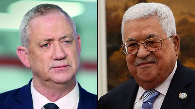 Benny Gantz, Mahmoud Abbas y señales de acercamiento entre Israel y la AP. (Movimiento Regavim) Gantz Abbas