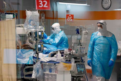 Sala de coronavirus del Centro Médico Sheba. 