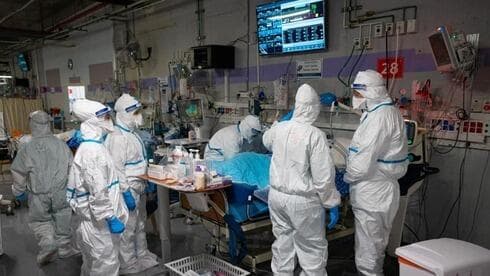 Sala de coronavirus del Centro Médico Sheba. 