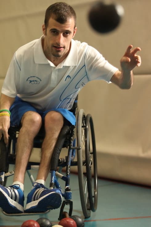 El jugador de boccia, Nadav Levi.