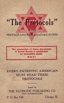 "Los protocolos de los sabios de Sión" en Estados Unidos.