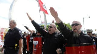 Marcha neonazi en Estados Unidos. 