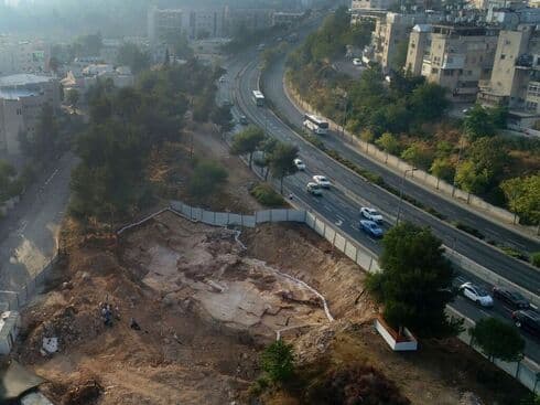 La cantera antigua descubierta en Jerusalem. (Shai Halevi/Autoridad de Antigüedades de Israel) La cantera antigua descubierta en Jerusalem.