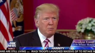 Donald Trump entrevistado en "Fox News".