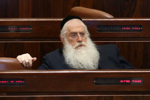Meir Porush, parlamentario de Yahadut Hatorá. 