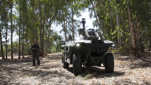 REX MK II, el nuevo vehículo no tripulado de la Industria Aeroespacial de Israel. (AP) REX MK II, el nuevo vehículo no tripulado de la Industria Aeroespacial de Israel.