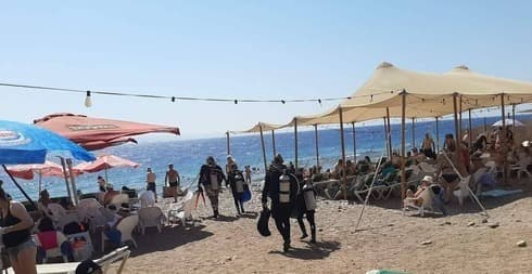 Playa de Eilat. 