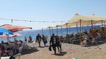 Playa de Eilat. 