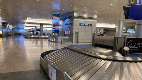 El aeropuerto Ben Gurion vacío durante Yom Kipur. 